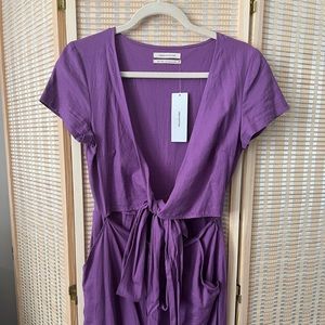 Urban outfitters deep lilac jumpsuit